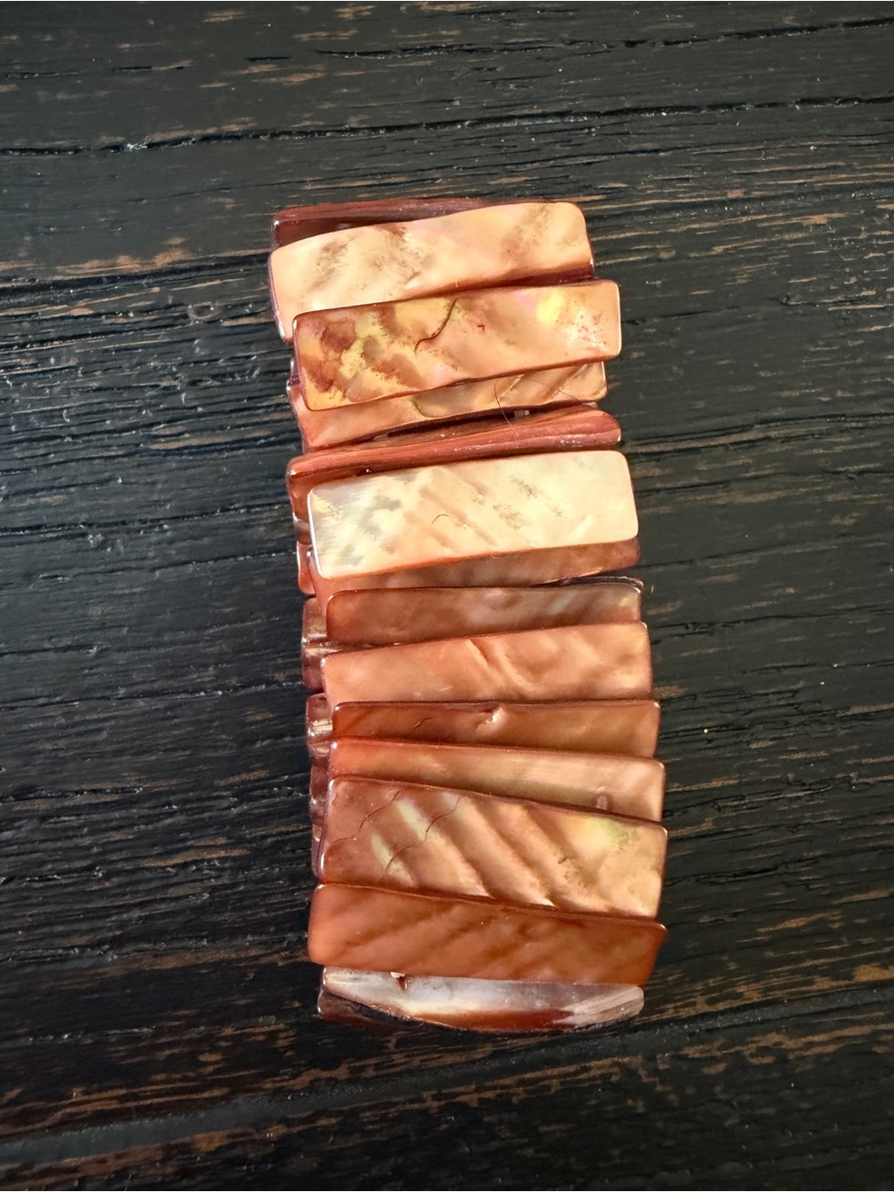 Natural Coral Branch Stretch Cuff Bracelet